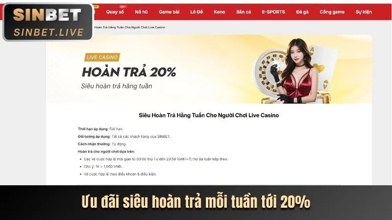 Khuyến mãi chào mừng dành cho người chơi mới